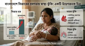 সিজারের প্রবণতায় স্বাস্থ্য ঝুঁকি