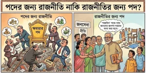 পদের জন্য রাজনীতি নাকি রাজনীতির জন্য পদ?
